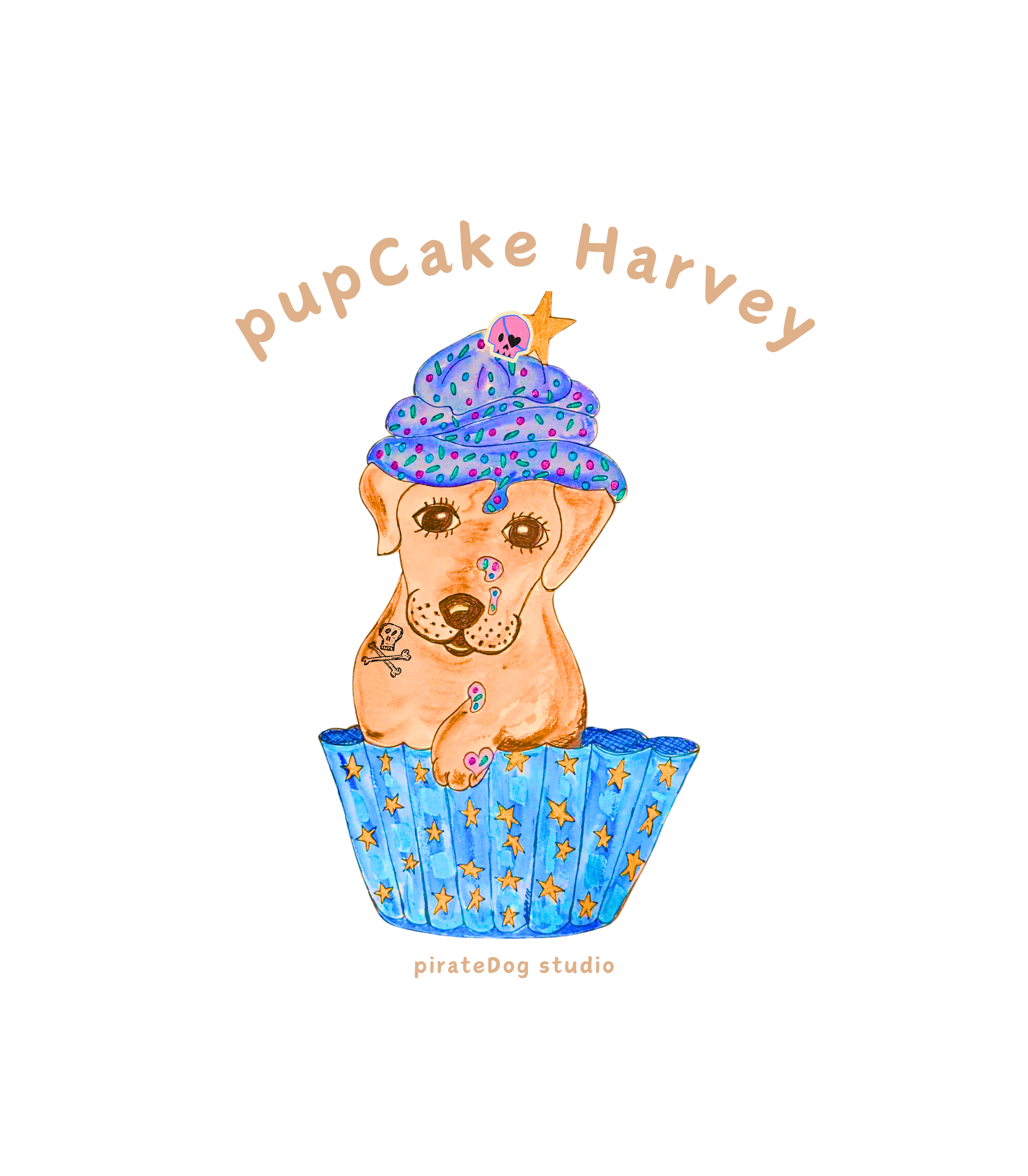 Onesies pirate pupCake Harvey